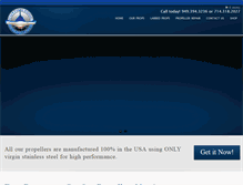 Tablet Screenshot of cuttingedgepropellers.com